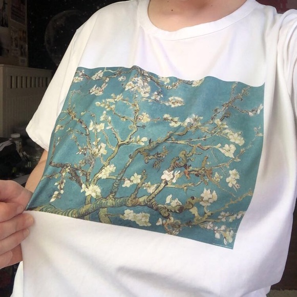 artsy oil painting top! - Picture 3 of 5